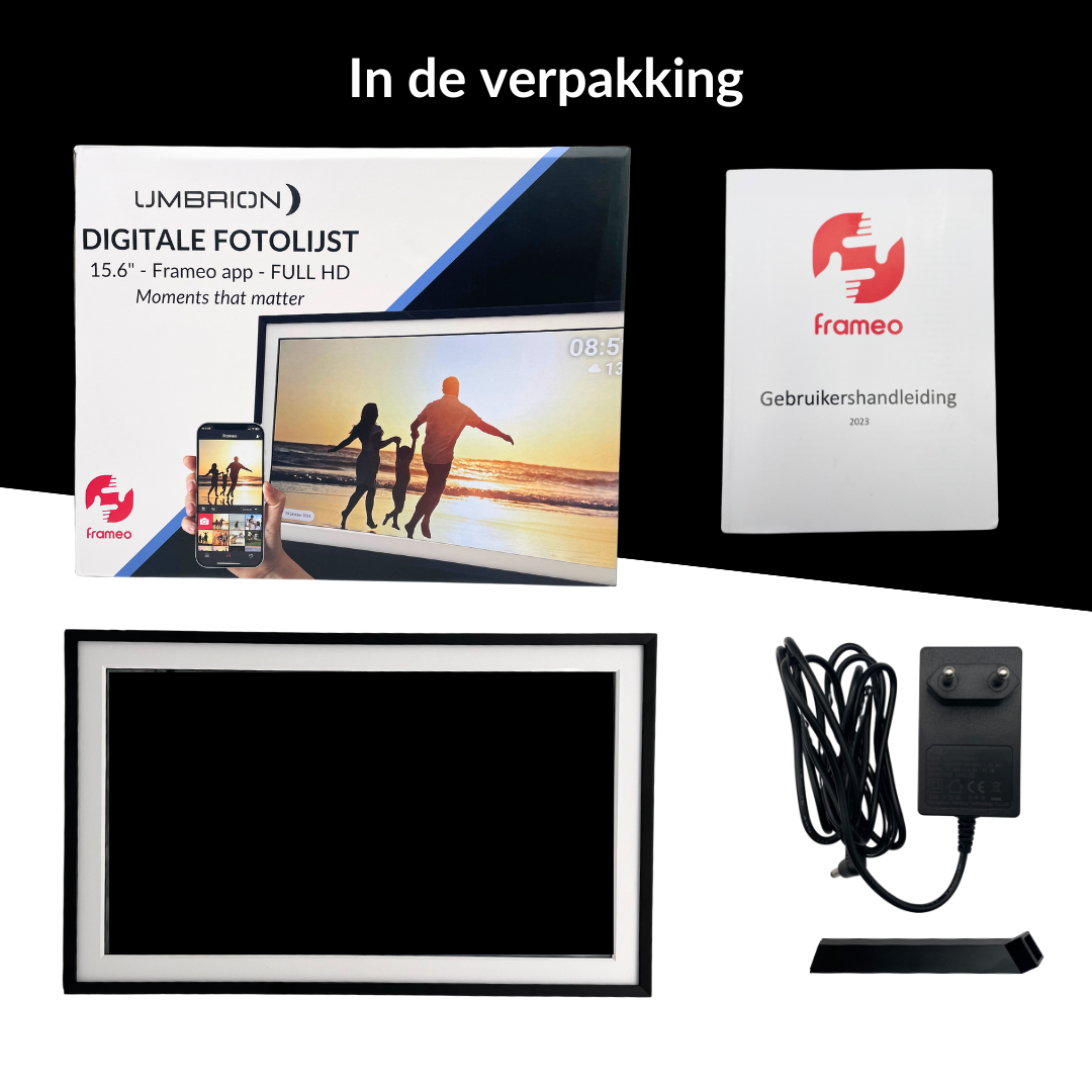 UMBRION digitale fotolijst met WiFi - 15.6 inch