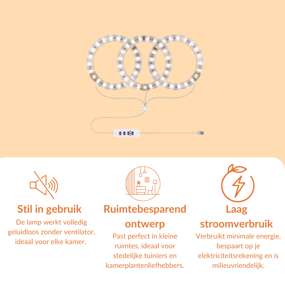 Groeilamp ringen - voor de bloei
