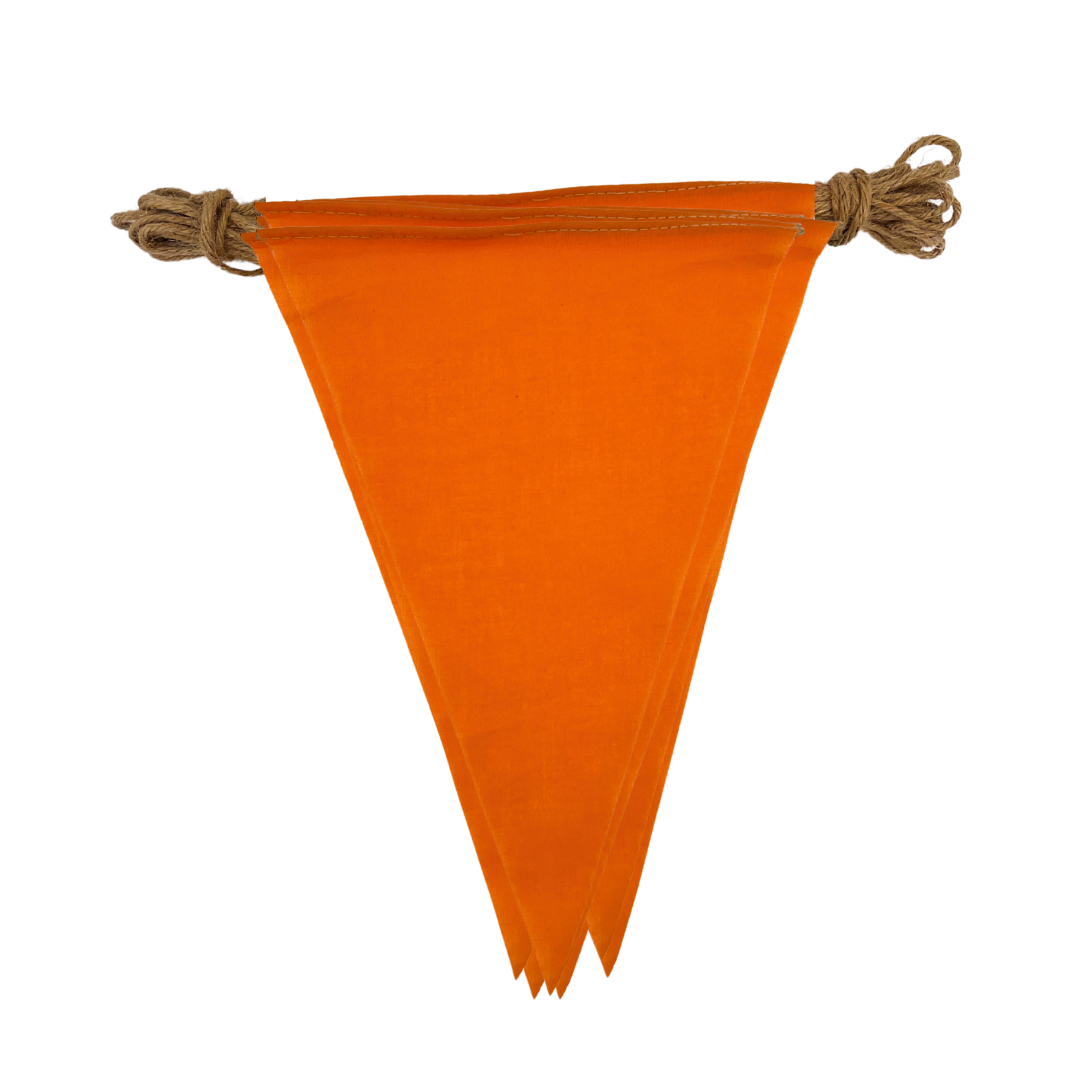 Oranje vlaggenlijn katoen 10m – Koningsdag versiering binnen & buiten