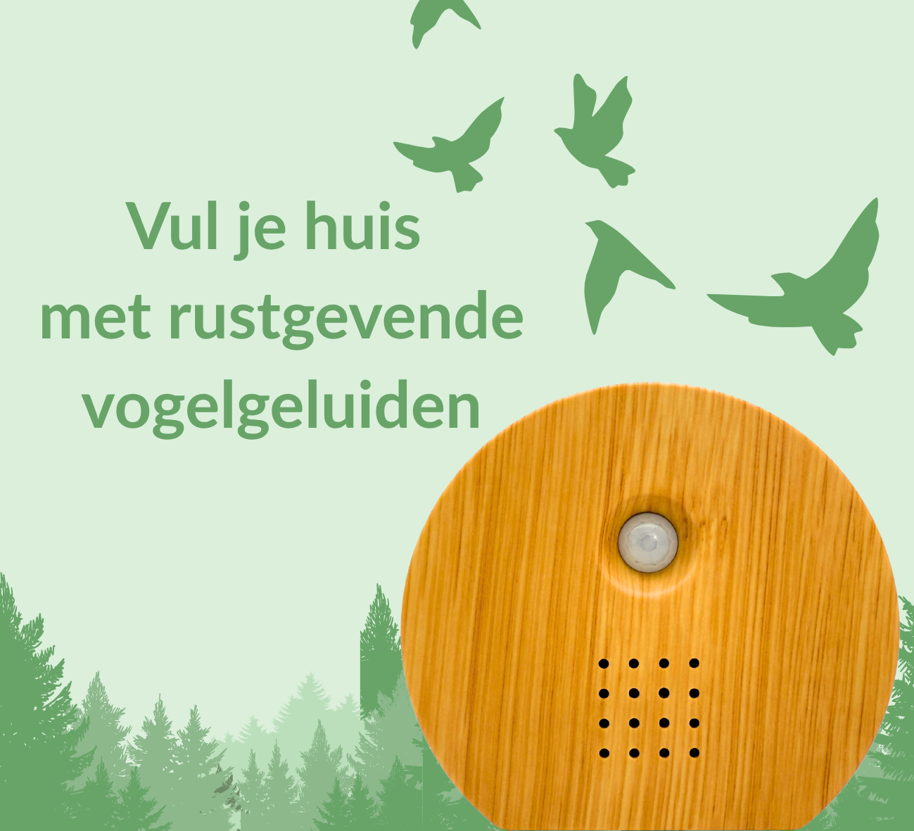 Vogelhuisje met geluid - inclusief sensor