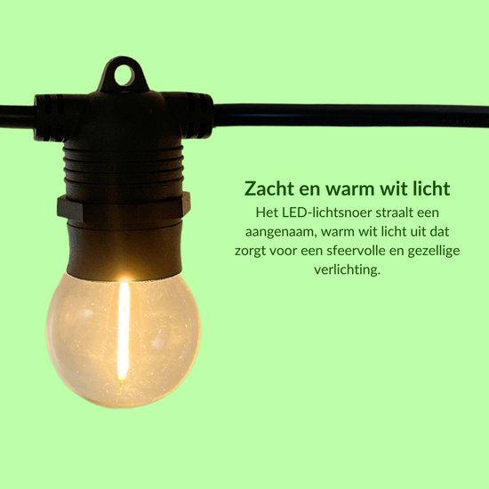 10 meter lichtsnoer inclusief 10 LED lampen