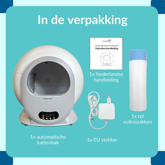 Automatische kattenbak - 65 Liter - 2026 model