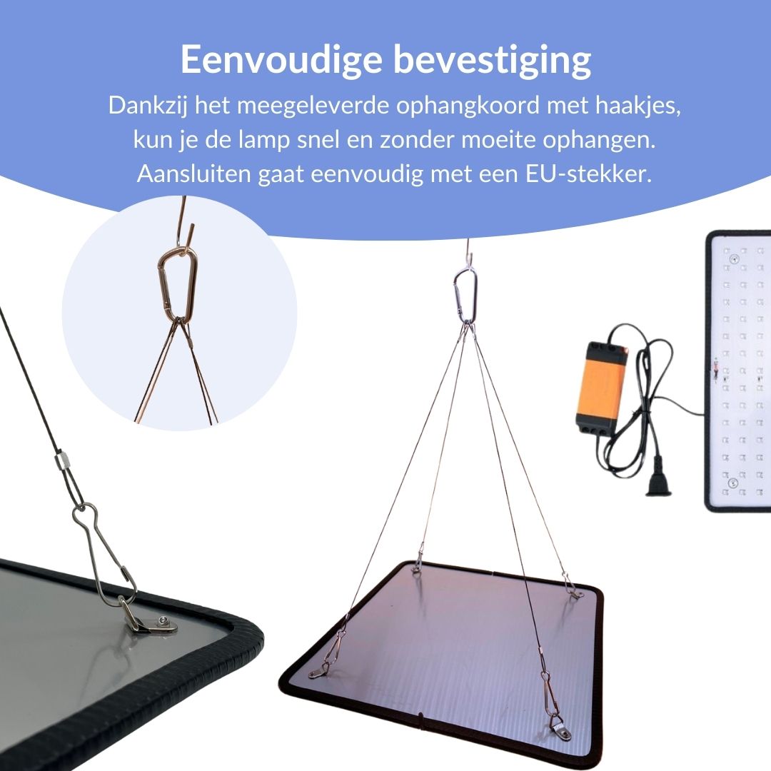 Groeilamp LED - voor de groei - 30 x 30 cm