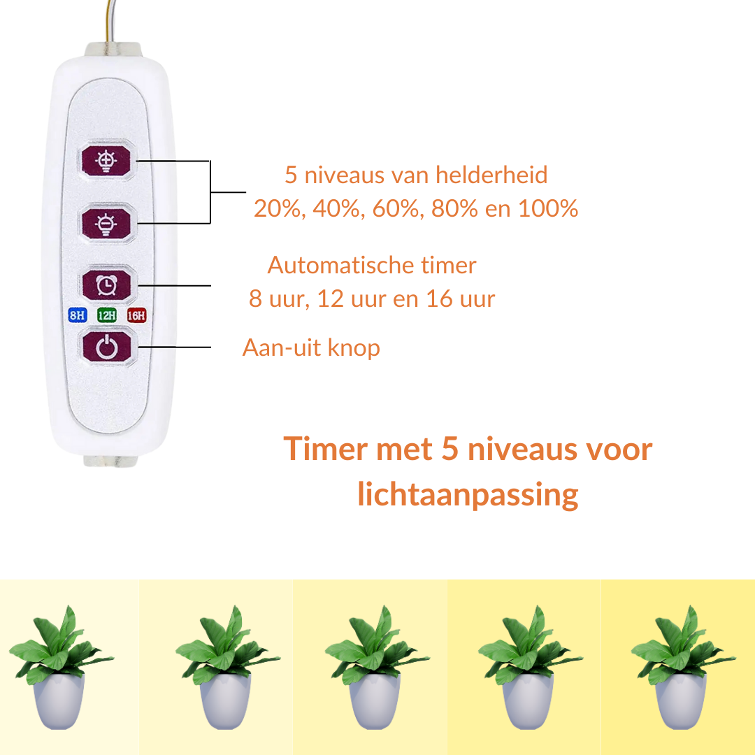 Groeilamp ringen - voor de bloei