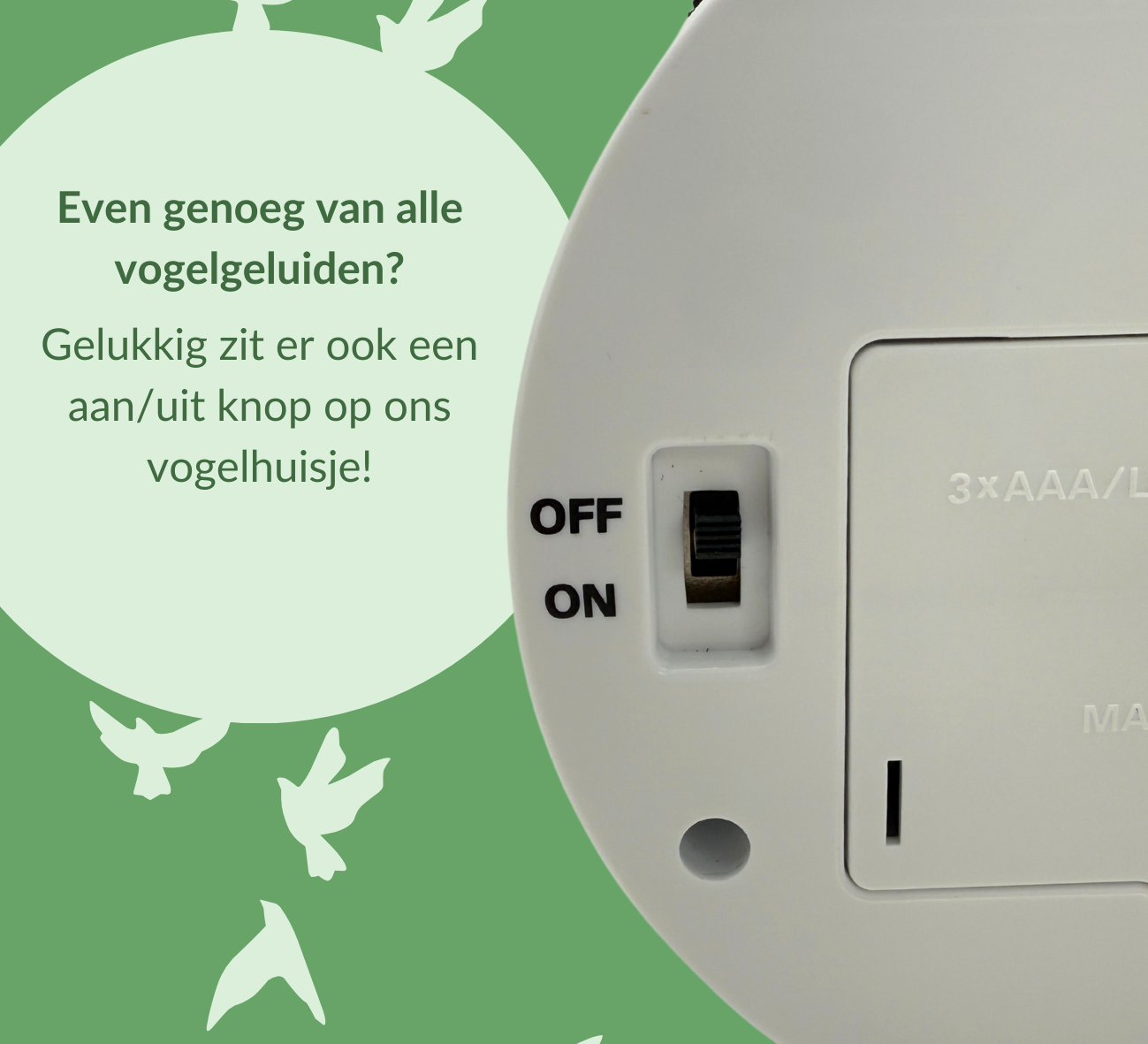 Vogelhuisje met geluid - inclusief sensor