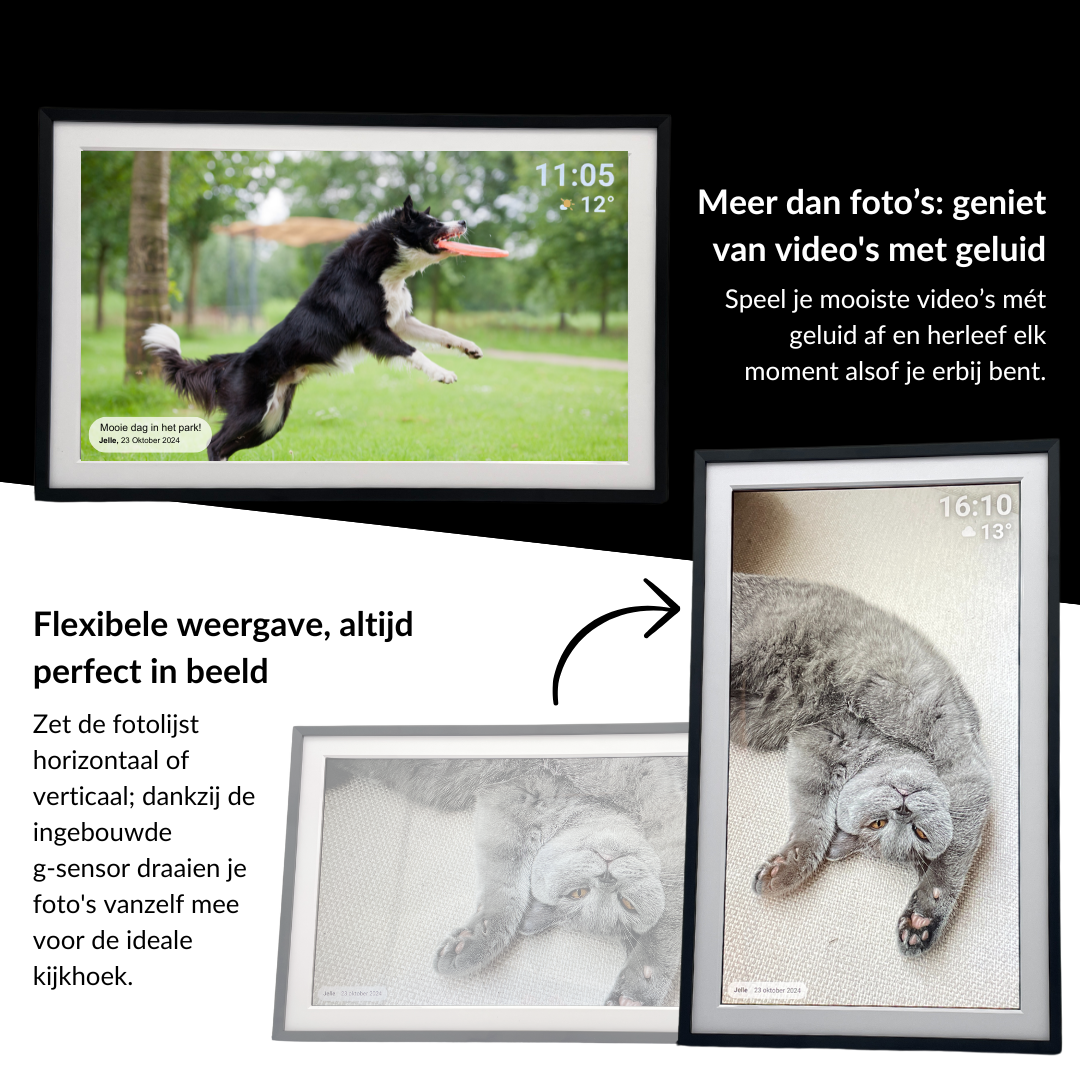 UMBRION digitale fotolijst met WiFi - 15.6 inch