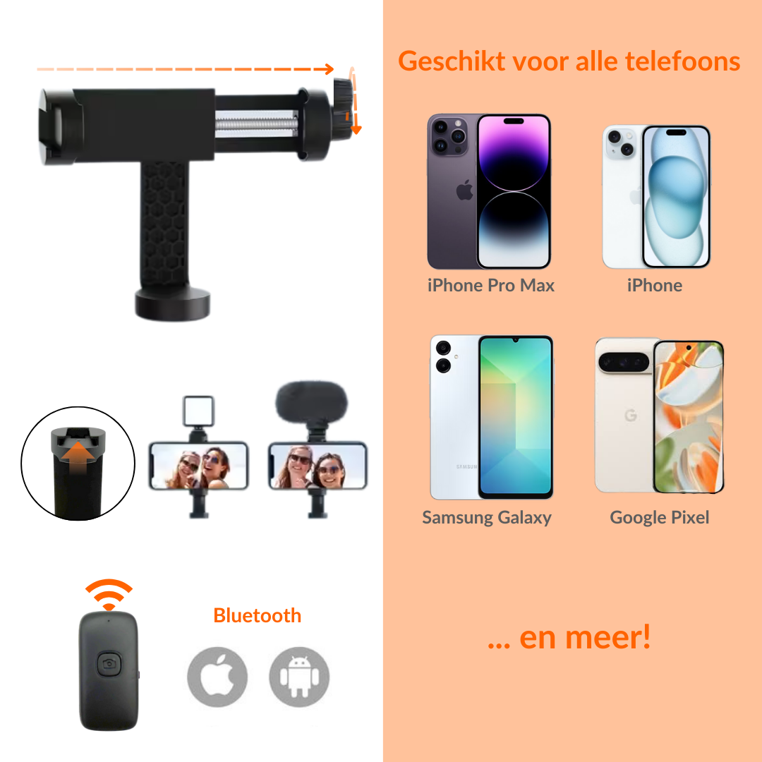 Selfiestick tripod - 180 cm