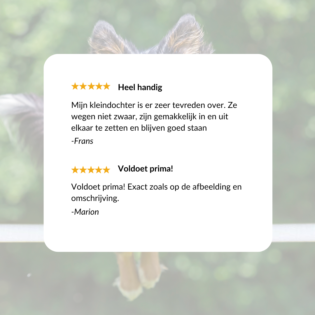 Horde set (2 stuks) - agility voor de hond