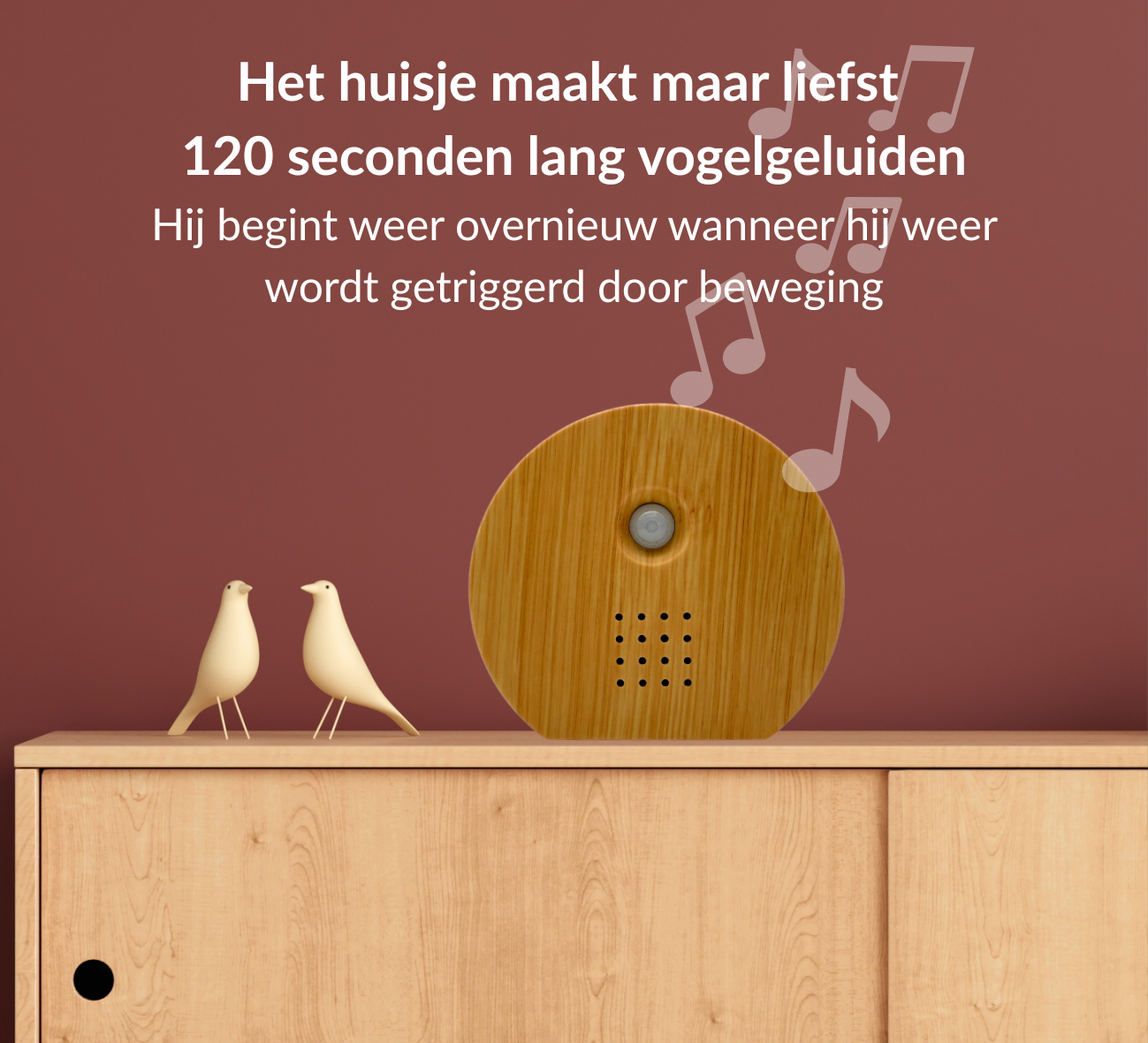 Vogelhuisje met geluid - inclusief sensor