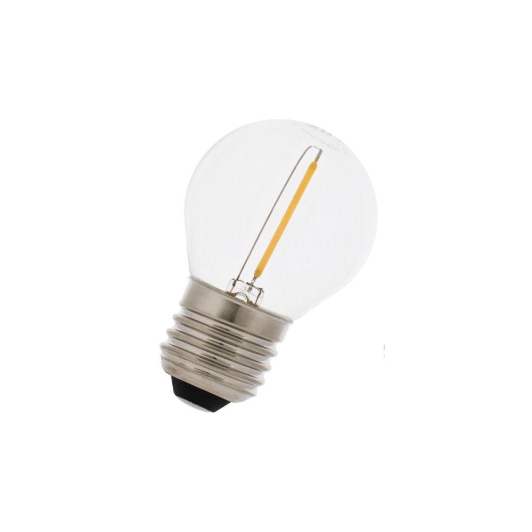 Led lichtbronnen - 1 stuk - E27 fitting - glas - voor 5 en 10 meter lichtsnoer
