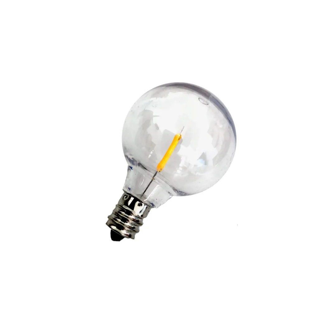 led lichtbronnen voor 7,5 en 15 meter lichtsnoer - 1 stuk - E12 fitting - glas