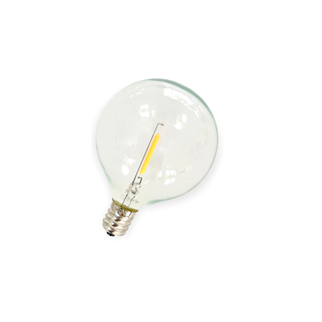 led lichtbronnen XL voor 7,5 en 15 meter lichtsnoer - 1 stuk - E12 fitting - glas