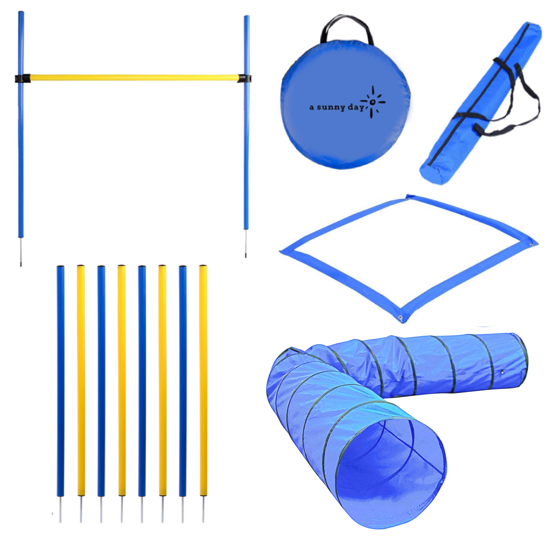 Complete agility set voor honden - 300 cm