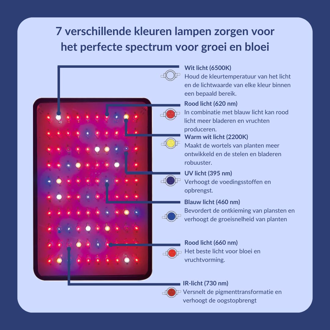 Groeilamp 1000 watt - full spectrum - 31 x 21 cm