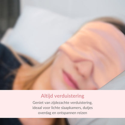 Zijden slaapmasker - roze