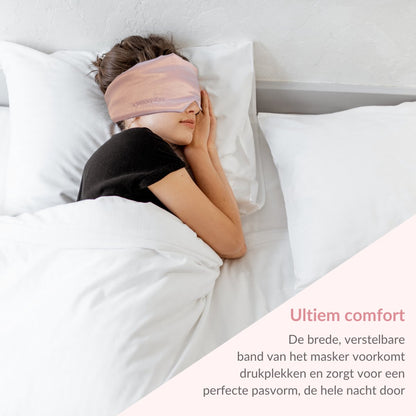Zijden slaapmasker - roze