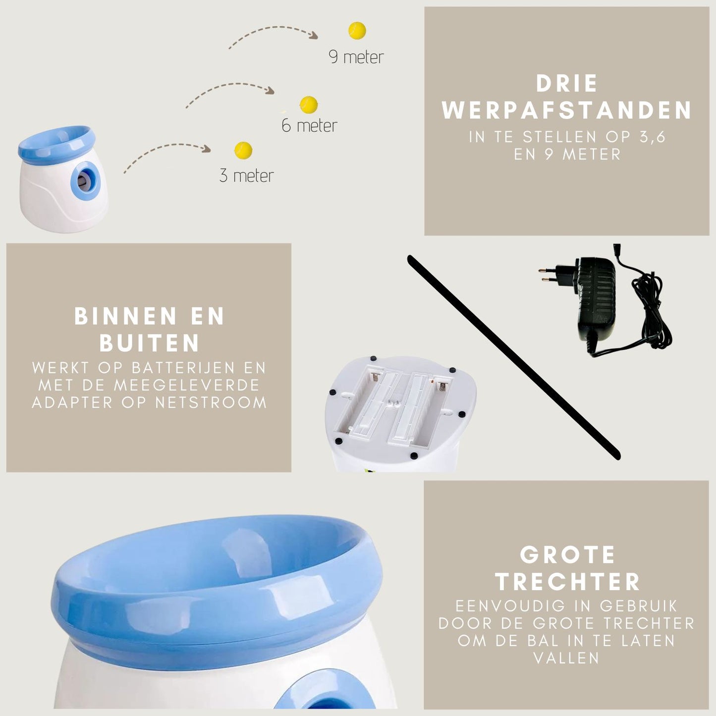 Automatische ballenwerper voor honden - honden speelgoed