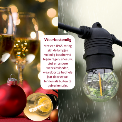 10 meter lichtsnoer inclusief 10 LED lampen