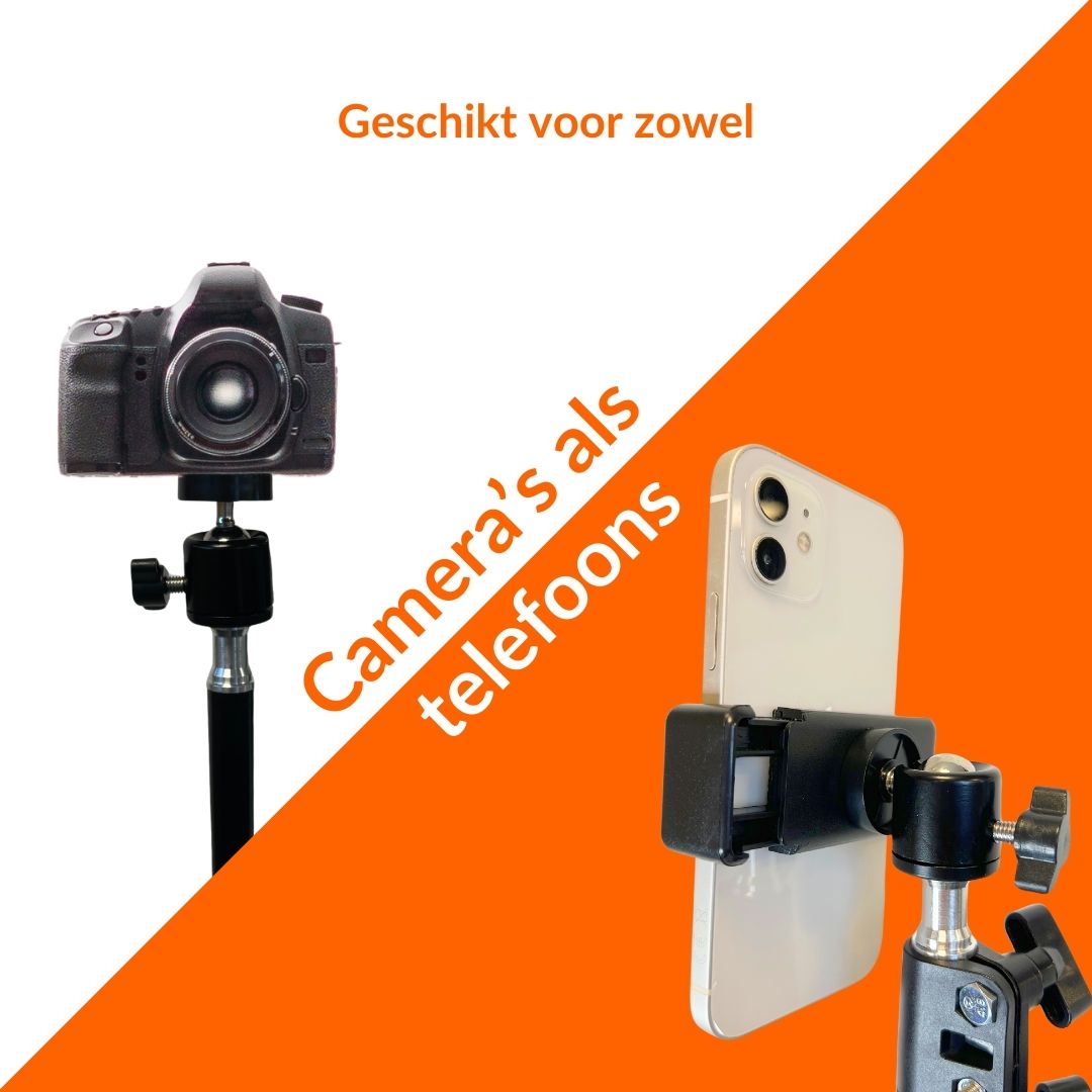 Statief voor smartphone en camera - 160 cm