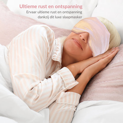 Zijden slaapmasker - roze