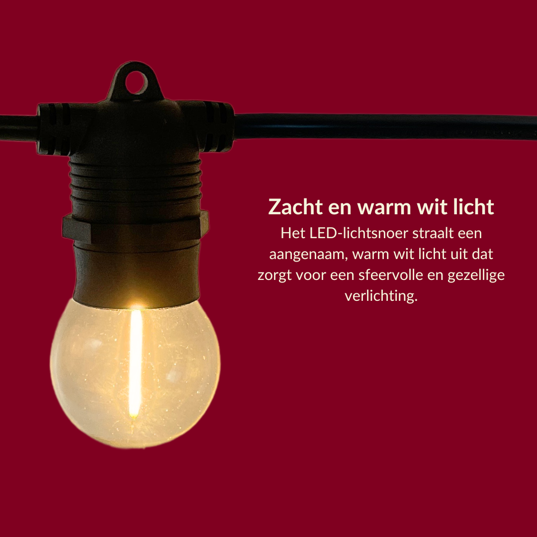 10 meter lichtsnoer inclusief 10 LED lampen