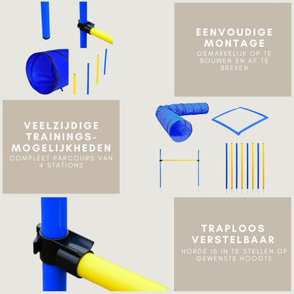 Agility set voor honden - 300 cm