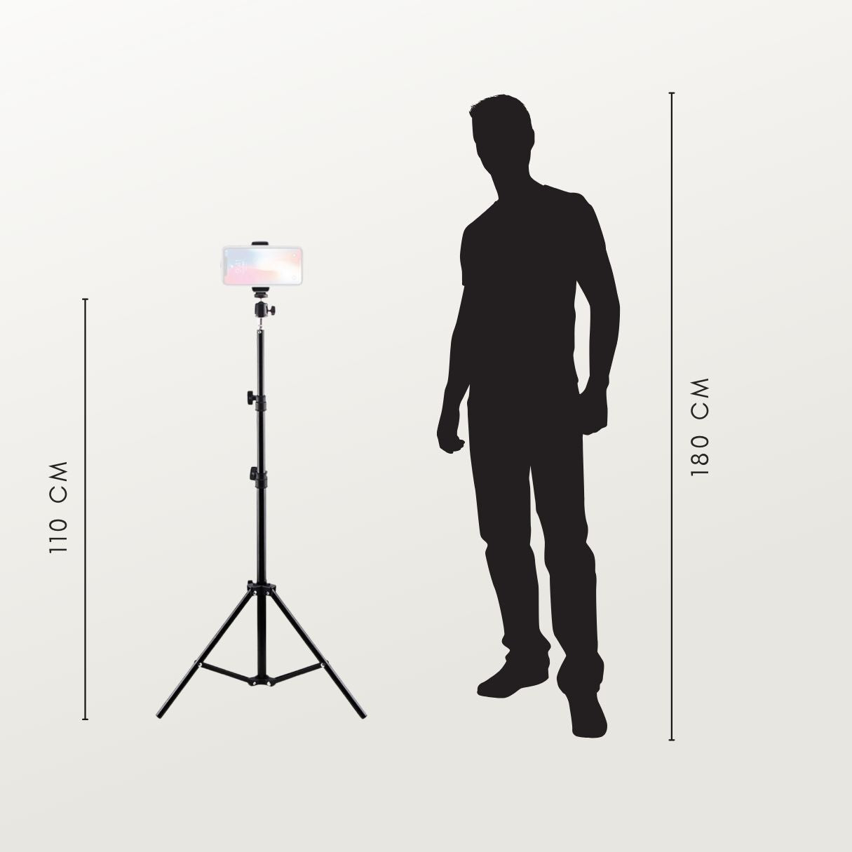 Statief voor smartphone en camera - 110 cm