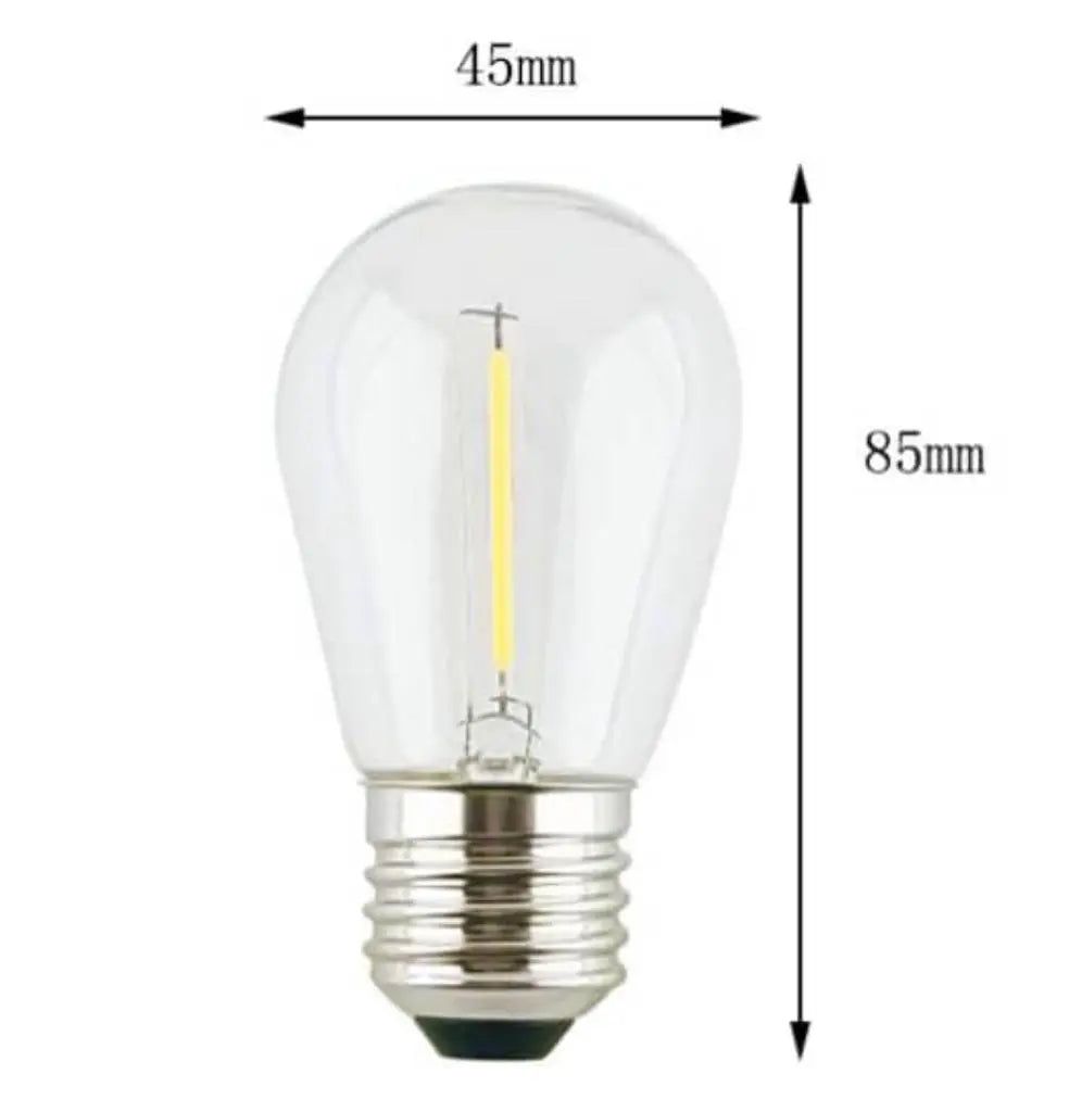 Led lichtbronnen - 2 stuks - E27 fitting - peervormig