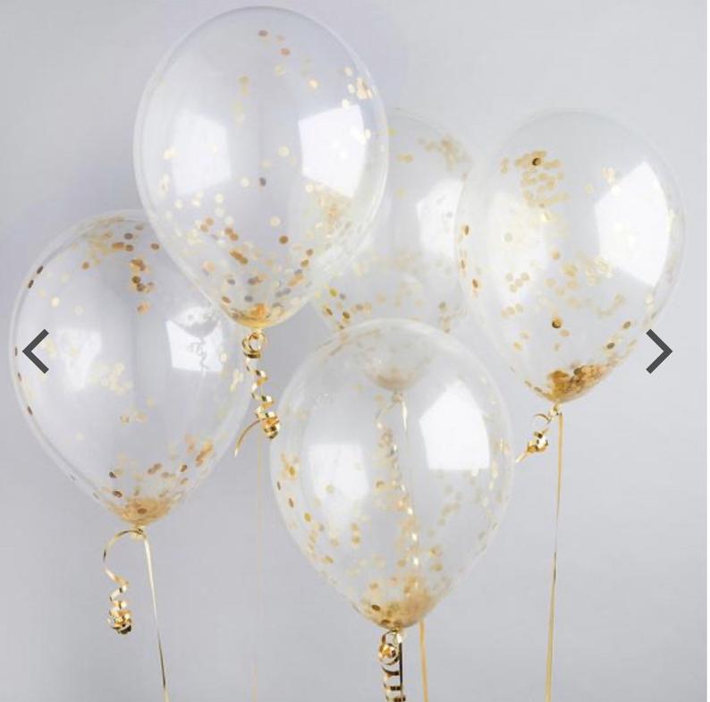 Gouden confetti ballonnen