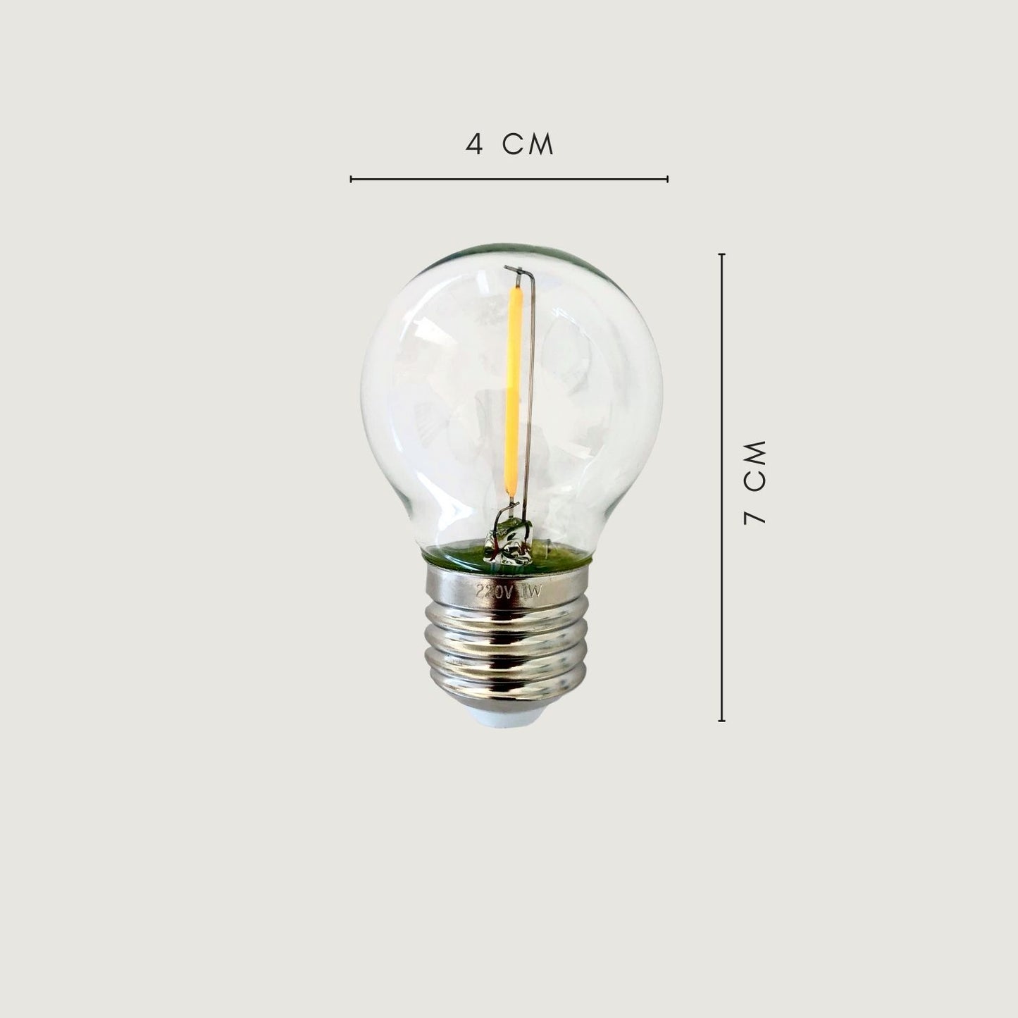 5 meter lichtsnoer + 2 meter aansluitsnoer inclusief 10 LED lampen